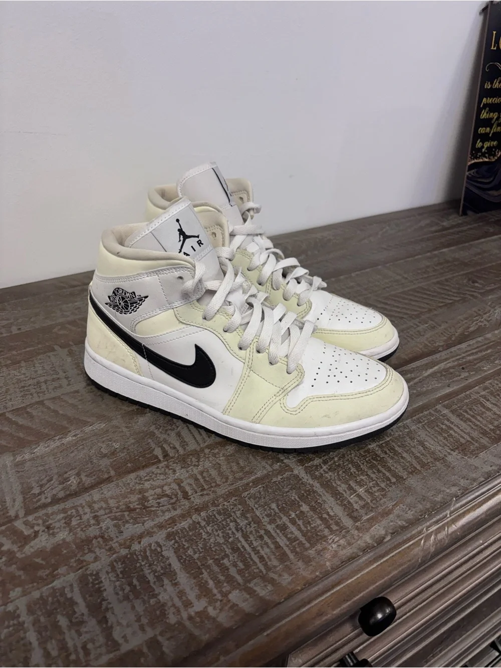 Jordan 1 Women’s Cream Coconut Milk Leather Sneaker